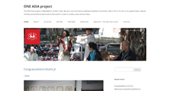 Desktop Screenshot of oneasiaproject.org