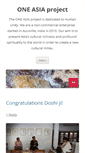 Mobile Screenshot of oneasiaproject.org